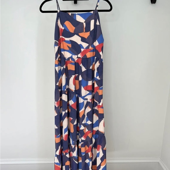 Women's Nine West Asymmetrical Tiered Maxi Dress - Picture 6 of 7